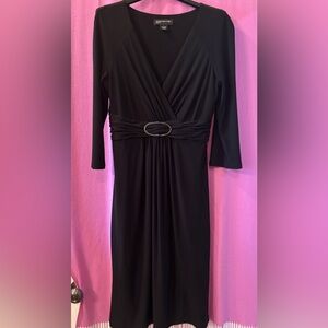 Jones New York black dress with slip Size 12